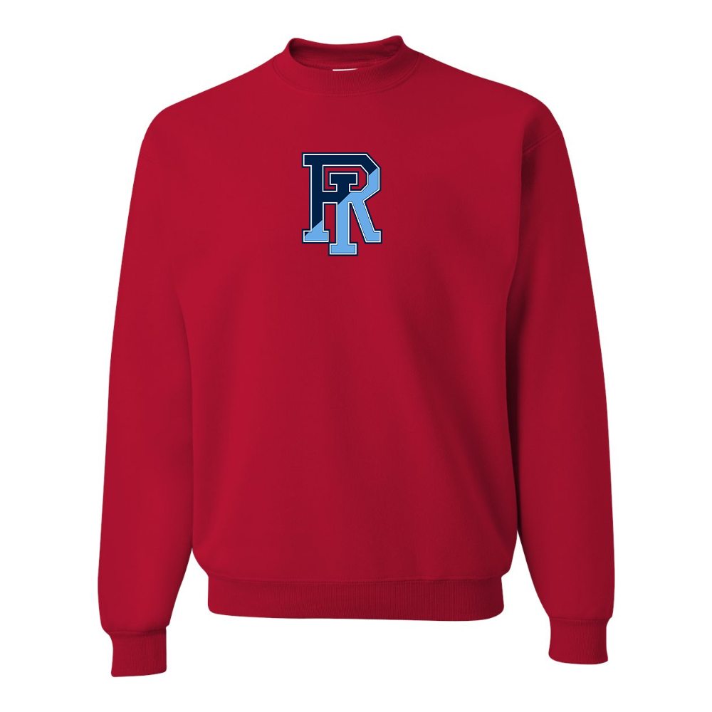 Men's Rhode Island Rams Logo JERZEES NuBlend Crewneck Sweatshirt