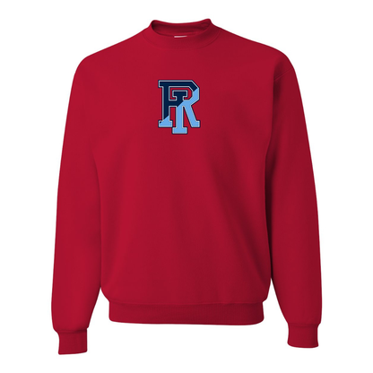 Men's Rhode Island Rams Logo JERZEES NuBlend Crewneck Sweatshirt