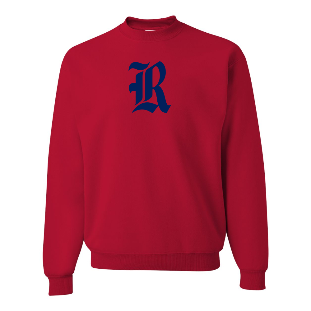 Men's Rice Owls Logo  JERZEES NuBlend Crewneck Sweatshirt