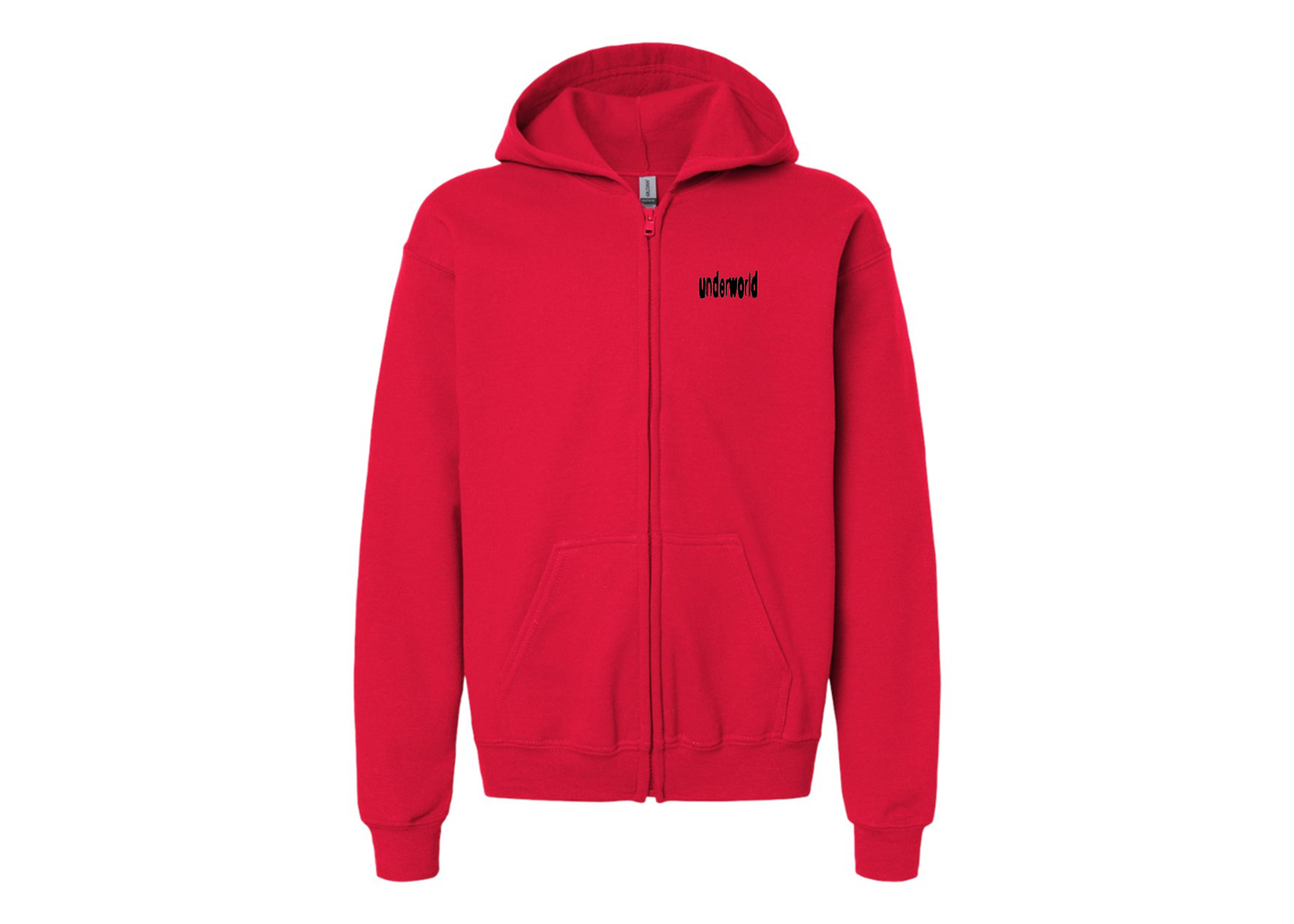 Gildan Heavy Blend Youth Underworld Full Zip Hooded Sweatshirt
