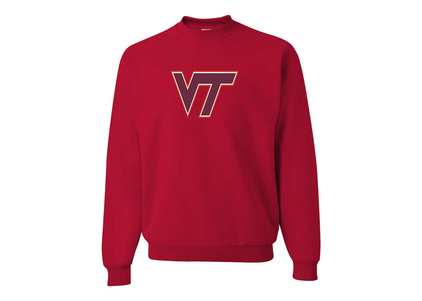 Men's Virginia Tech Hokies JERZEES NuBlend Crewneck Sweatshirt