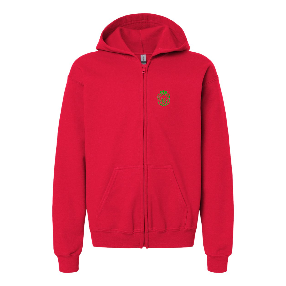 Gildan Heavy Blend Youth Ahold Delhaize Symbol Full Zip Hooded Sweatshirt