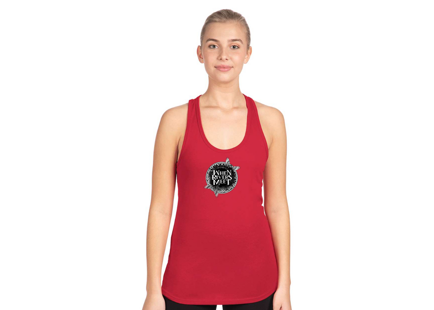 Women's When Rivers Meet Next Level Ideal Racerback Tank