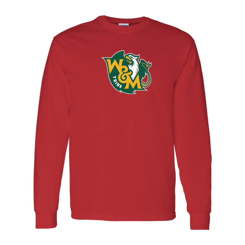 Men's William and Mary Tribe Gildan Heavy Cotton Long Sleeve T-Shirt
