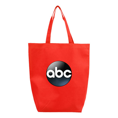 Abc Logo Q-Tees Non-Woven Gusset Bottom Tote