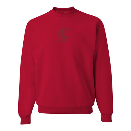 Men's Santa Clara Broncos Logo JERZEES NuBlend Crewneck Sweatshirt