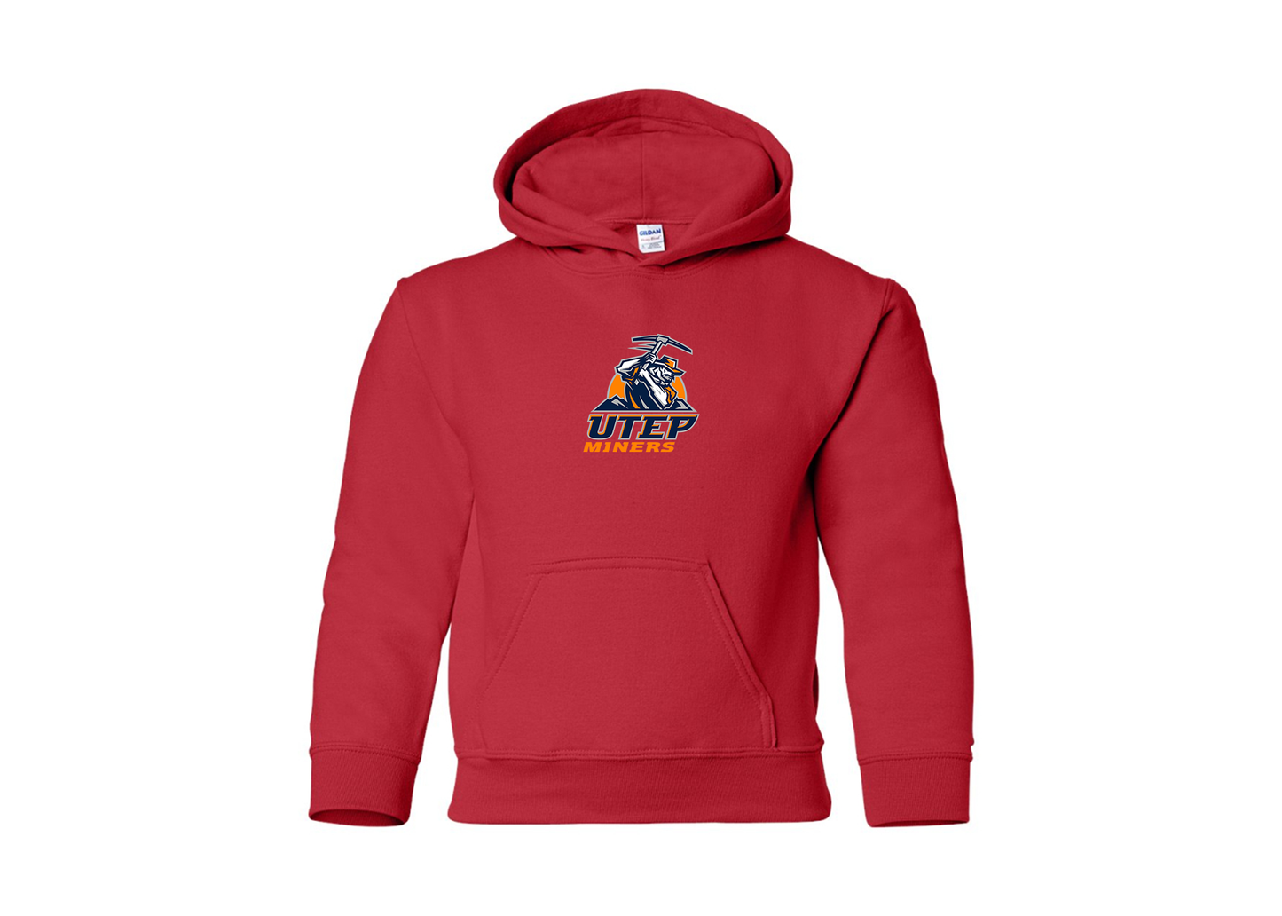 Youth UTEP Miners Gildan Heavy Blend  Hooded Sweatshirt