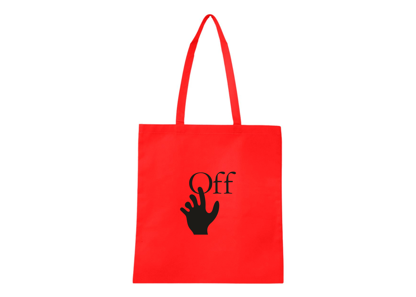 Off-White Hand Q-Tees Non-Woven  Tote