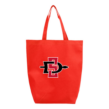 San Diego State Aztecs Logo Q-Tees Non-Woven Gusset Bottom Tote