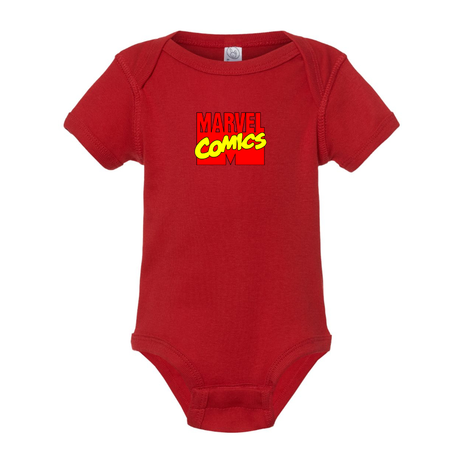 Marvel Comics Logo Baby Romper Onesie