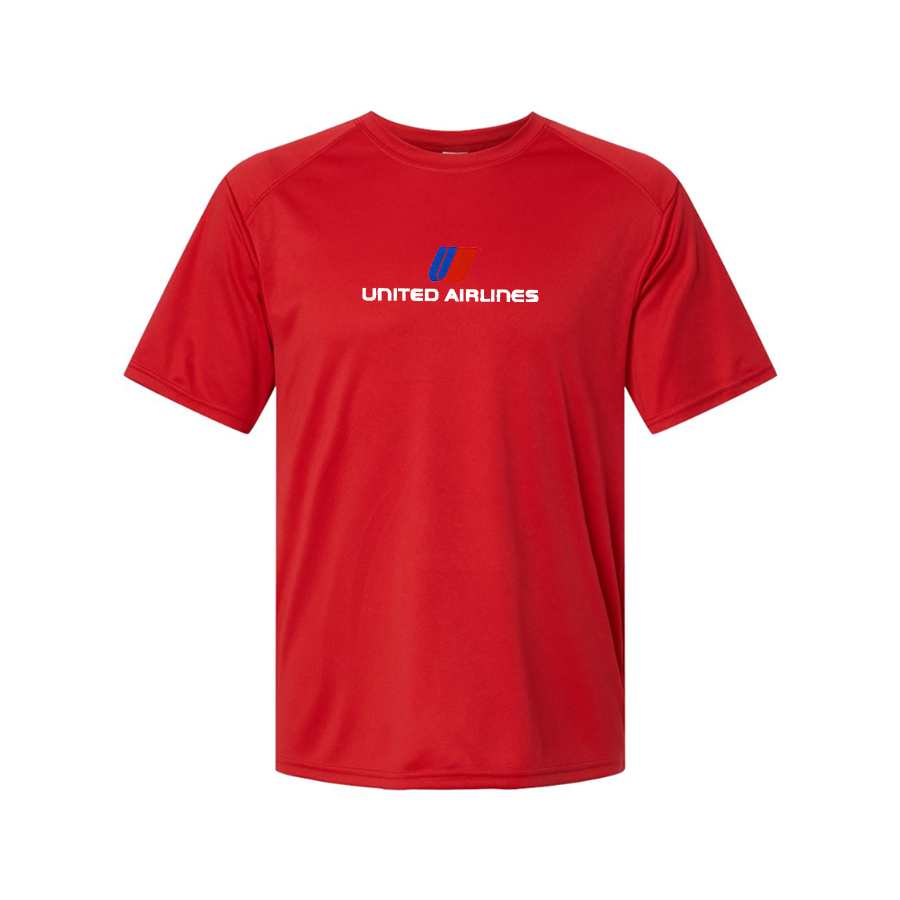 Men's United Airlines Logo Polyester T-Shirt