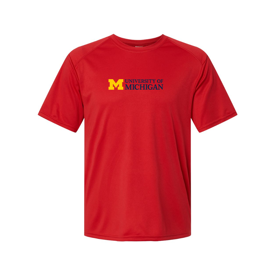 Men's University of Michigan Logo Polyester T-Shirt