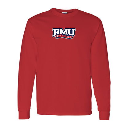 Men's Robert Morris Colonials Logo Gildan Heavy Cotton Long Sleeve T-Shirt