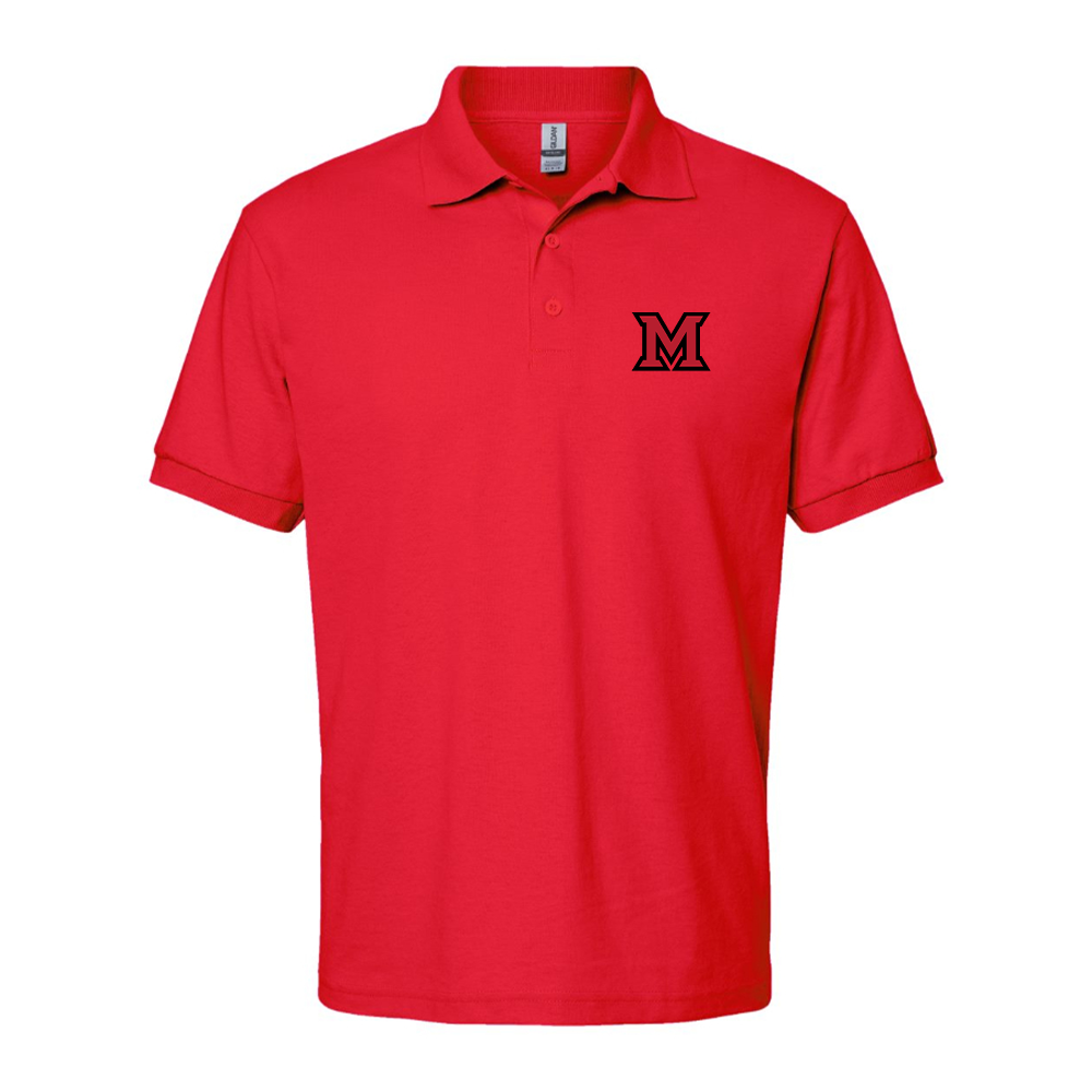 Men's Miami Ohio RedHawks Logo Dry Blend Polo