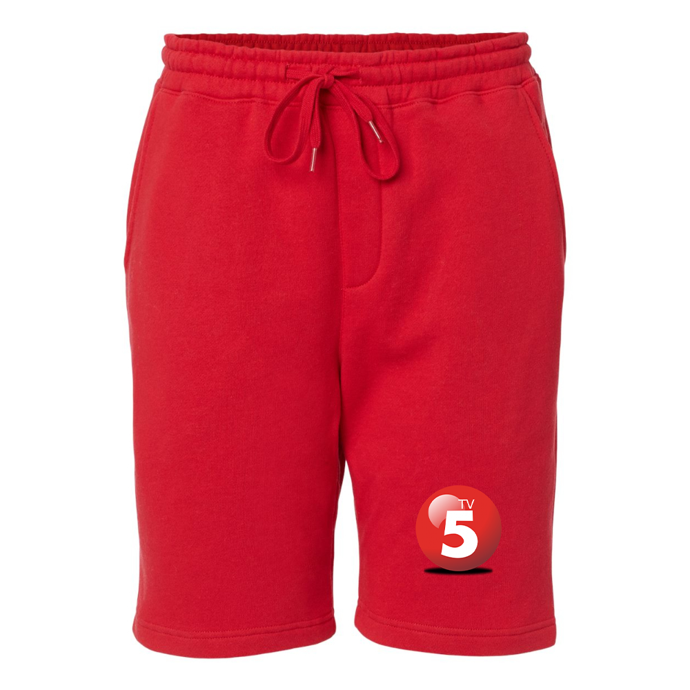 Men's  ABC TV5 Logo Independent Trading Co Midweight Fleece Shorts