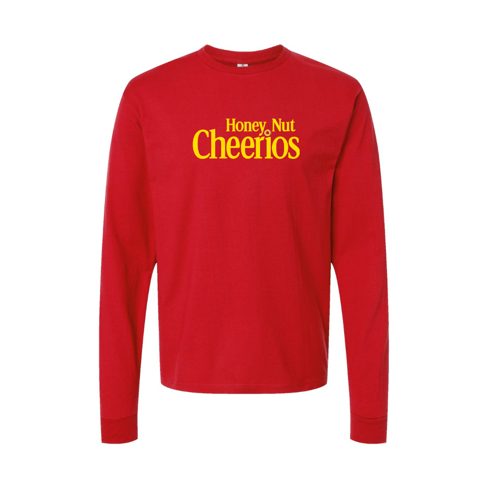 Youth Honey Nut Cheerios Logo Cotton Long Sleeve T-Shirt