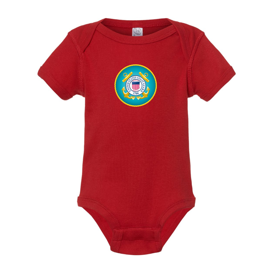 Coast Guard Logo Baby Romper Onesie