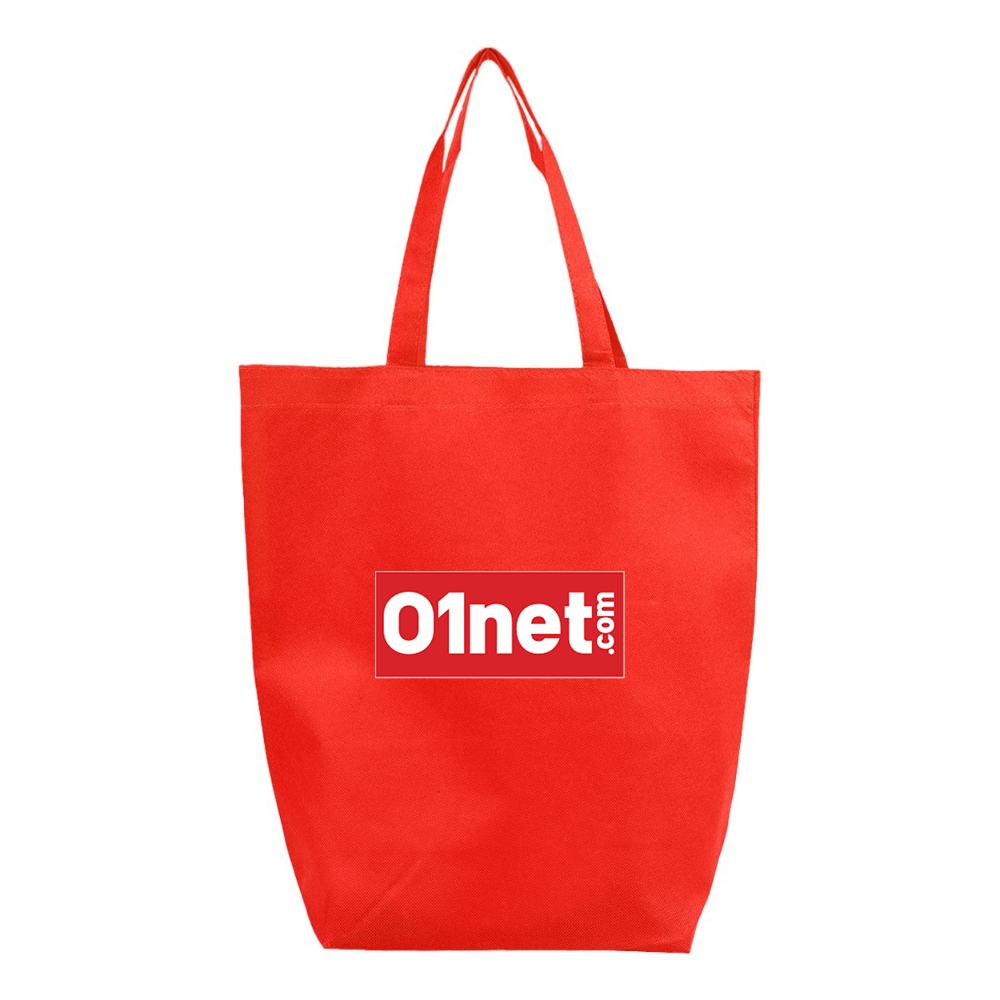 01net Logo Q-Tees Non-Woven Gusset Bottom Tote
