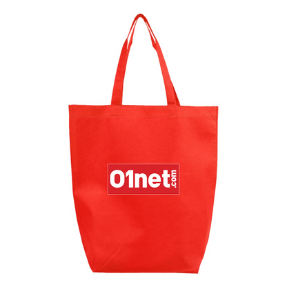 01net Logo Q-Tees Non-Woven Gusset Bottom Tote