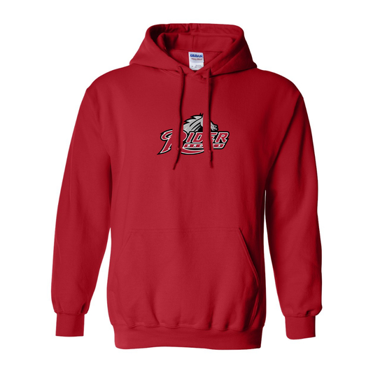 Men's Rider Broncs Logo Gildan  Heavy Blend Hooded Sweatshirt