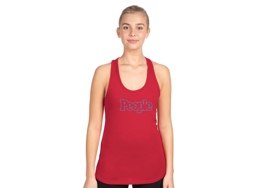 Women's People Magazine Logo Next Level Ideal Racerback Tank
