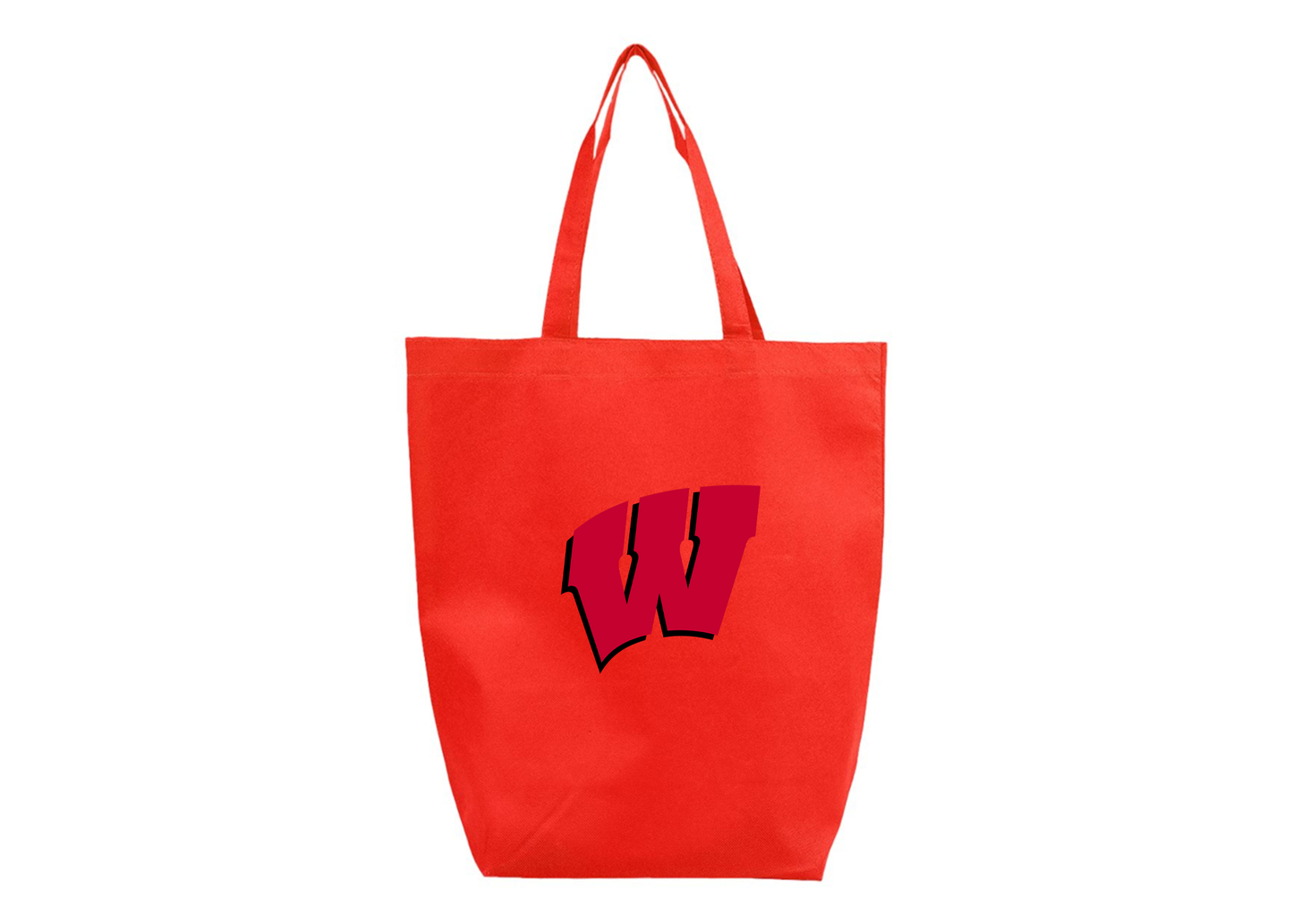 Wisconsin Badgers Q-Tees Non-Woven Gusset Bottom Tote