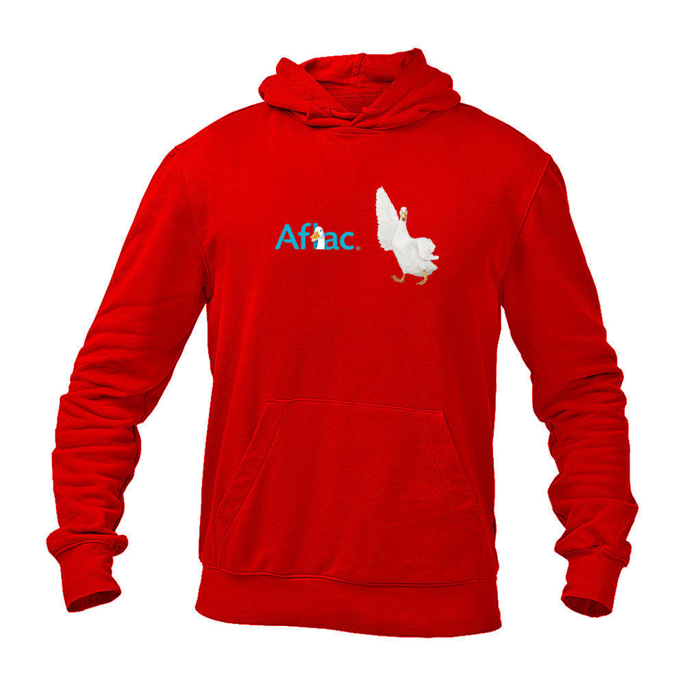 Men's Aflac Logo and Duck Gildan  Heavy Blend Hooded Sweatshirt