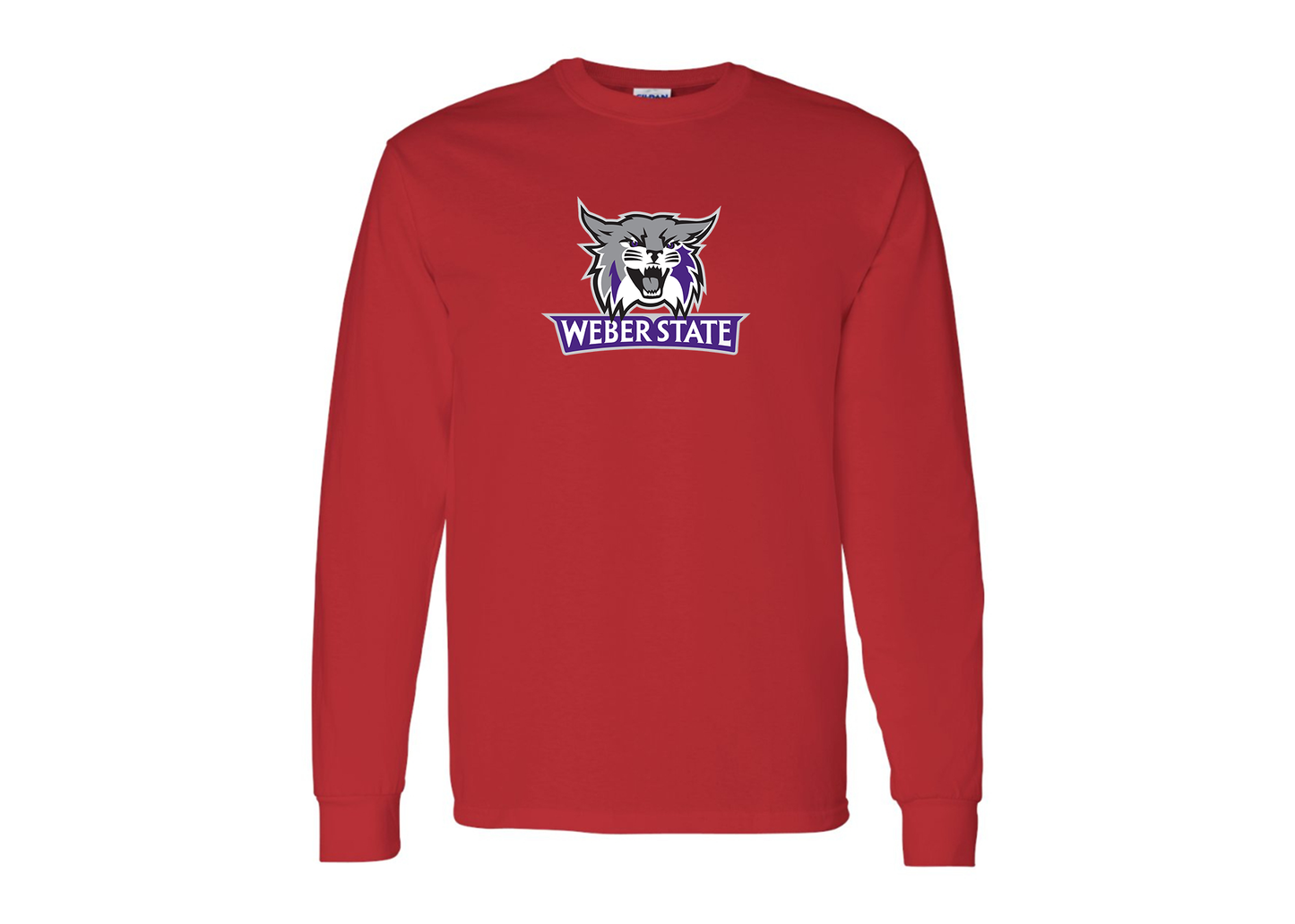 Men's Weber State Wildcats Gildan Heavy Cotton Long Sleeve T-Shirt