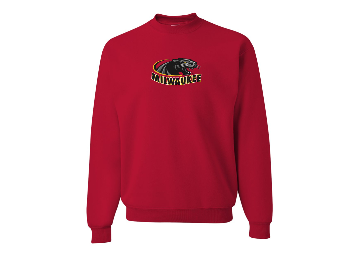 Men's Wisconsin Milwaukee Panthers JERZEES NuBlend Crewneck Sweatshirt