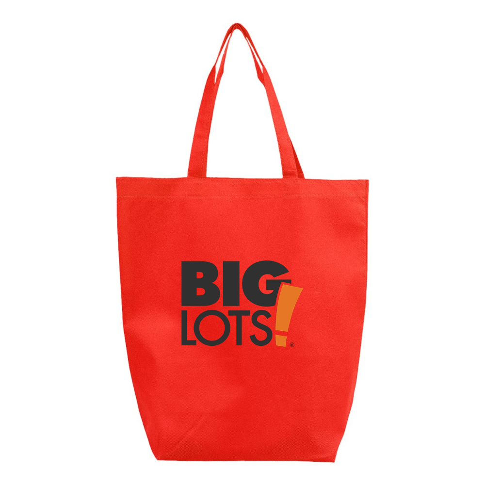 Big Lots Logo Q-Tees Non-Woven Gusset Bottom Tote