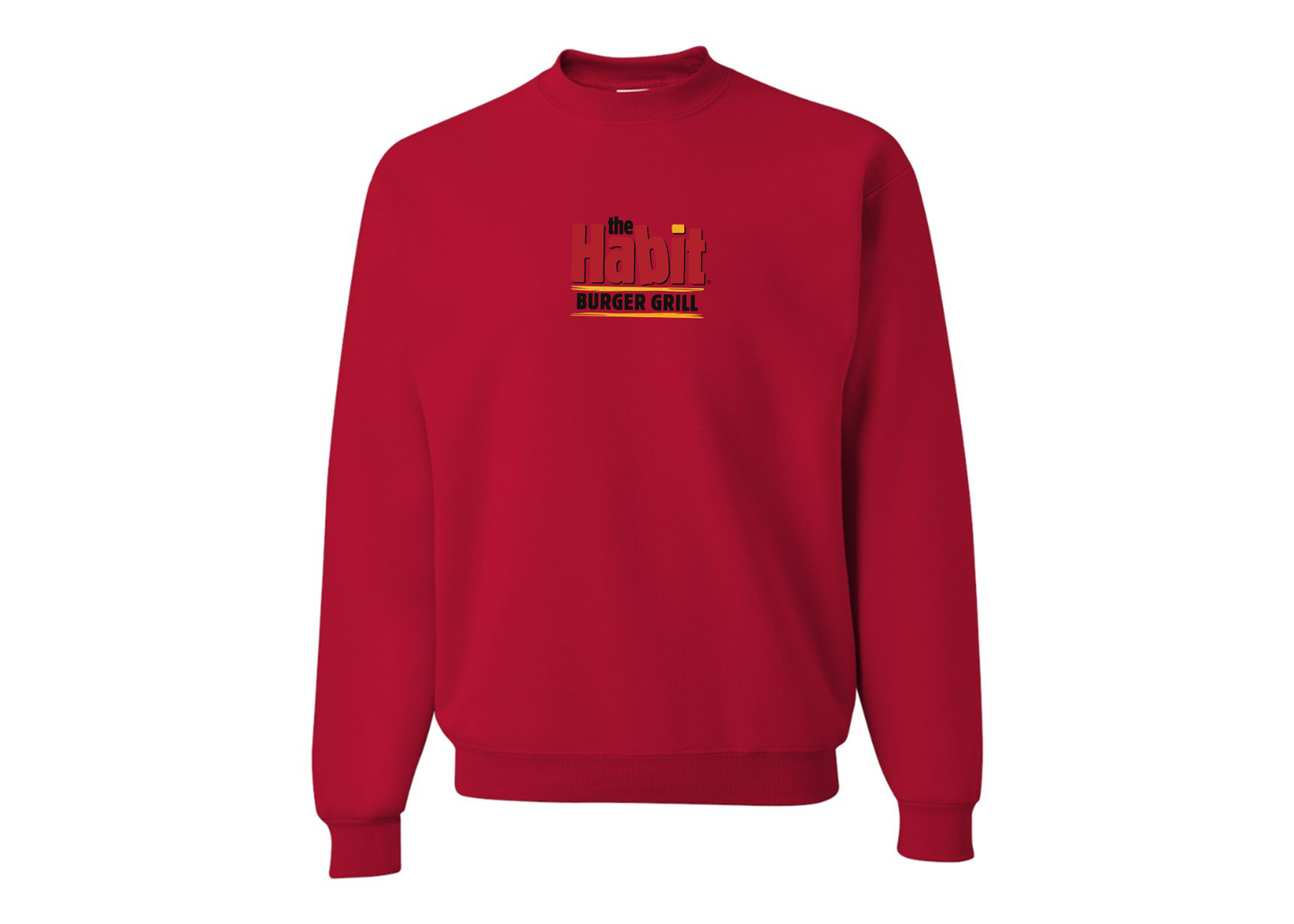 Men's The Habit Burger Grill JERZEES NuBlend Crewneck Sweatshirt