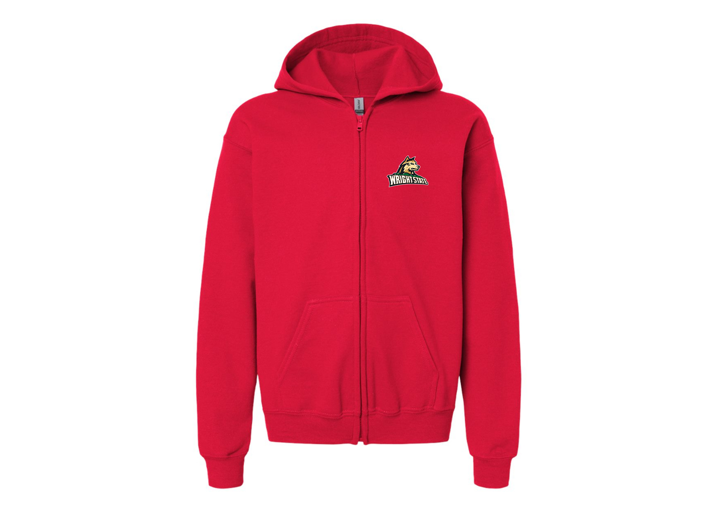 Gildan Heavy Blend Youth Wright State Raiders Full Zip Hooded Sweatshirt