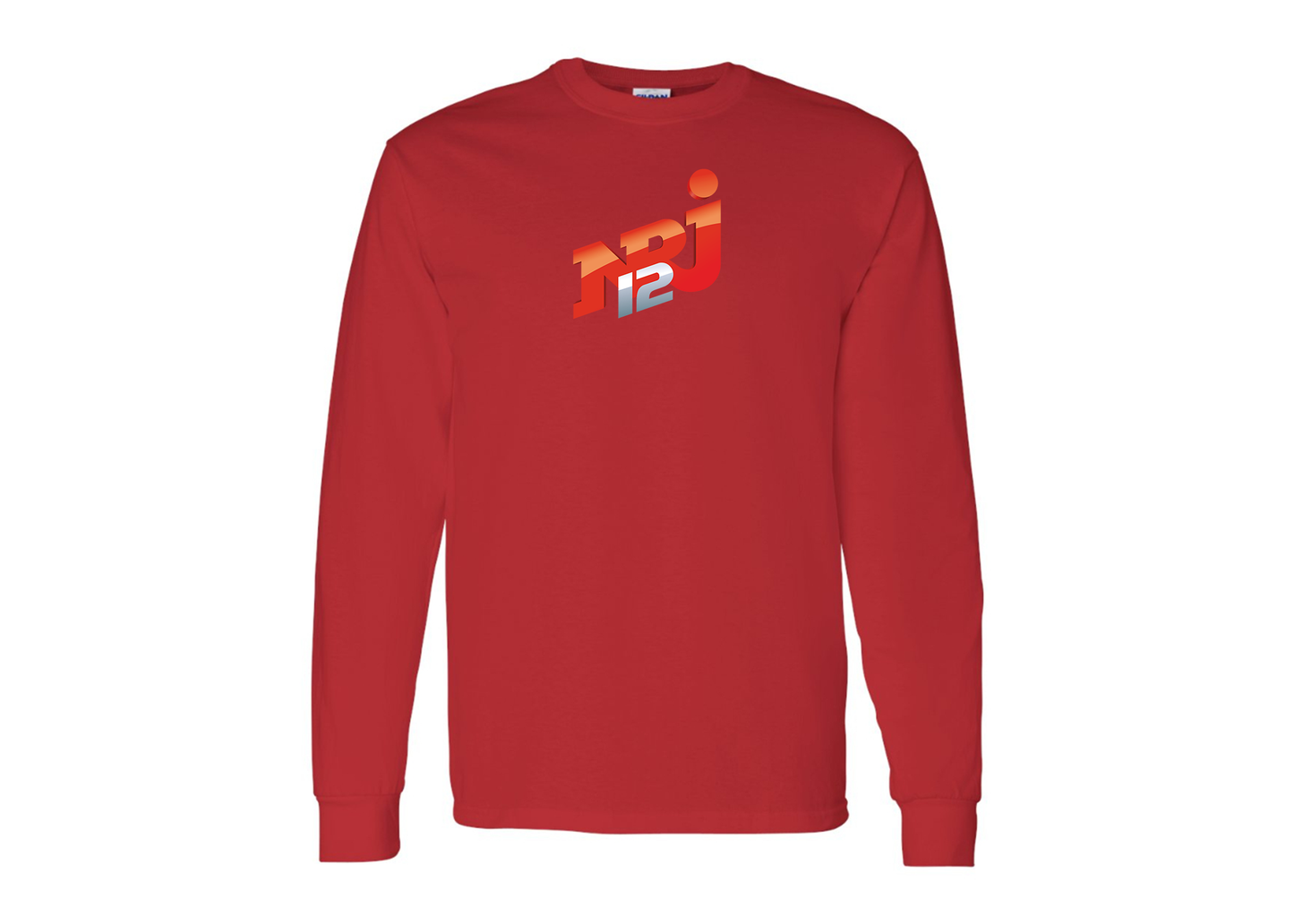Men's NRJ 12 Logo Gildan Heavy Cotton Long Sleeve T-Shirt