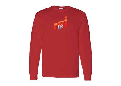 Men's NRJ 12 Logo Gildan Heavy Cotton Long Sleeve T-Shirt