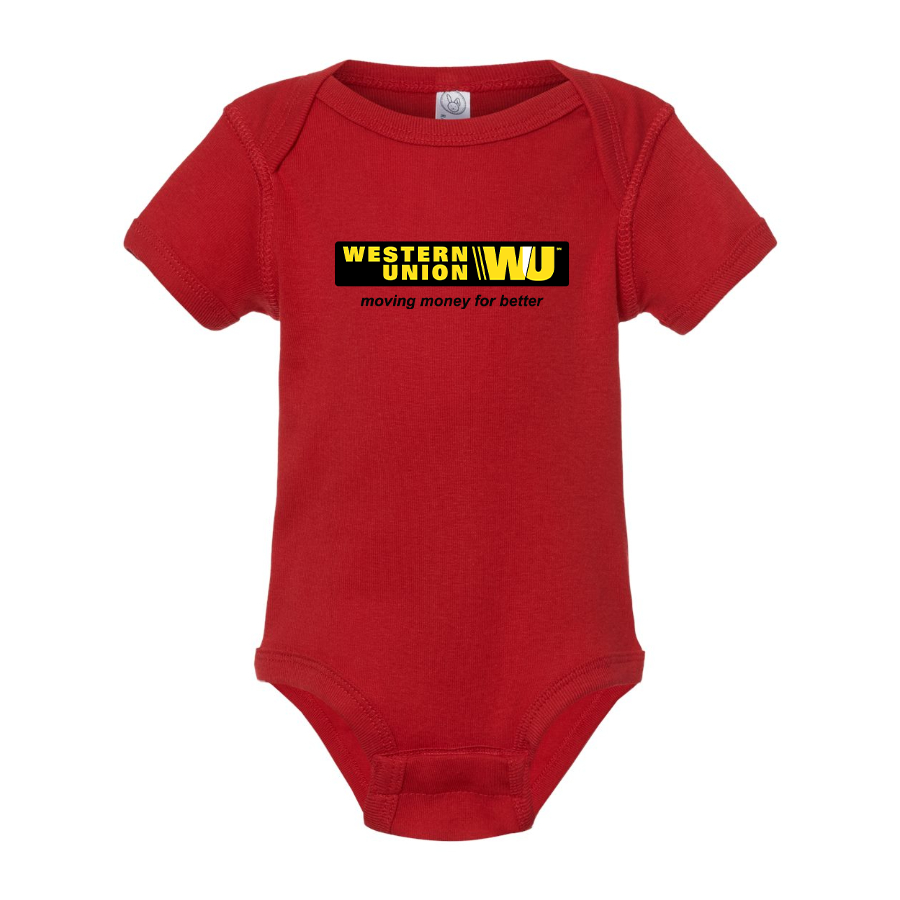 Wastern Union Logo Baby Romper Onesie