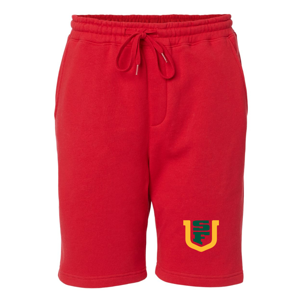 Men's San Francisco Dons Logo Independent Trading Co Midweight Fleece Shorts