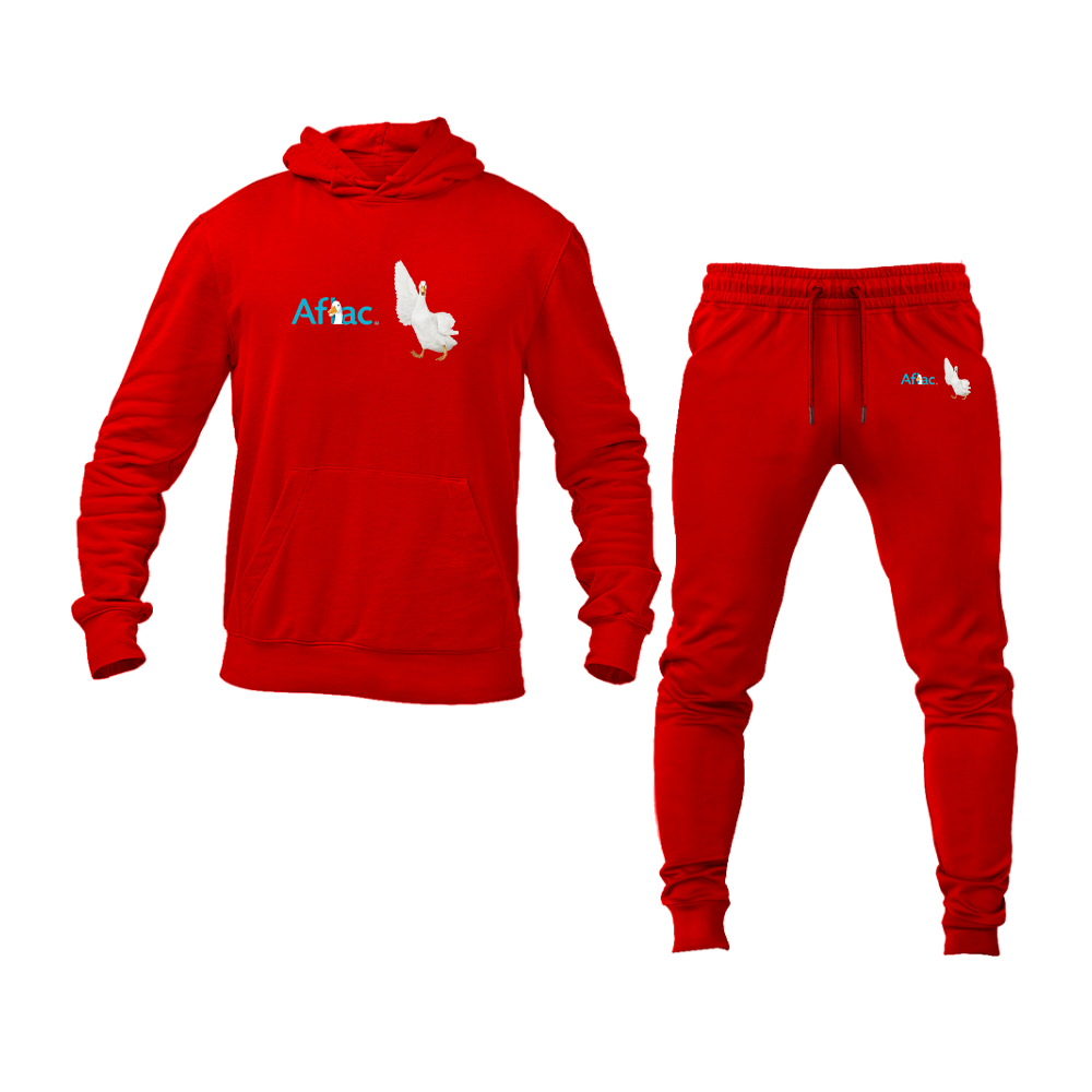 Men's Aflac Logo and Duck Hoodie Joggers Set