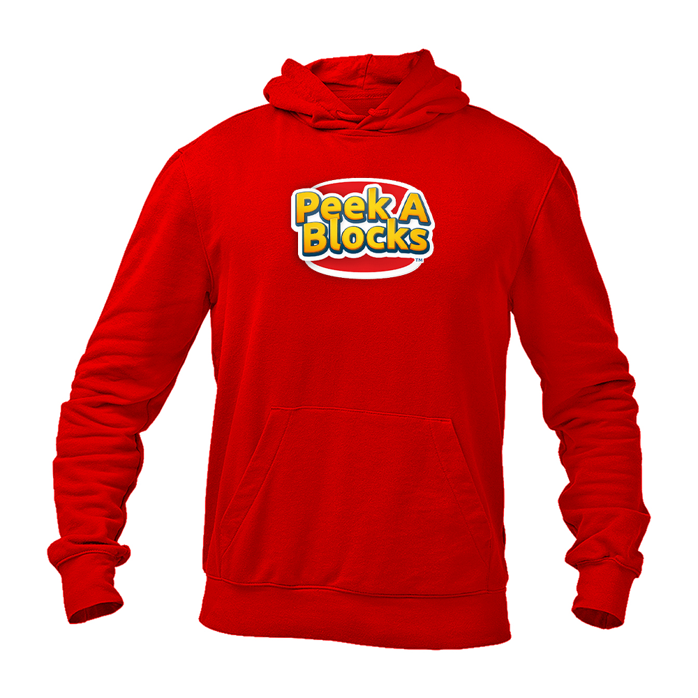 Men's Peek A Blocks Logo  Pullover Hoodie