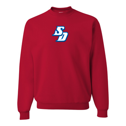 Men's San Diego Toreros Logo  JERZEES NuBlend Crewneck Sweatshirt
