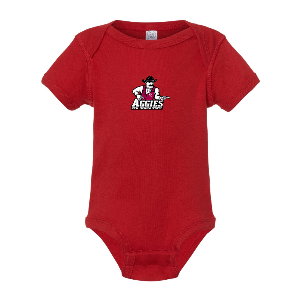 Aggies New Mexico State Logo  Rabbit Skins Infant Baby Rib Bodysuit