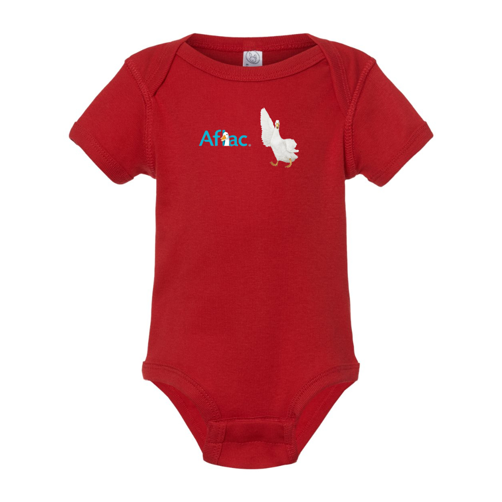 Aflac Logo and Duck  Rabbit Skins Infant Baby Rib Bodysuit