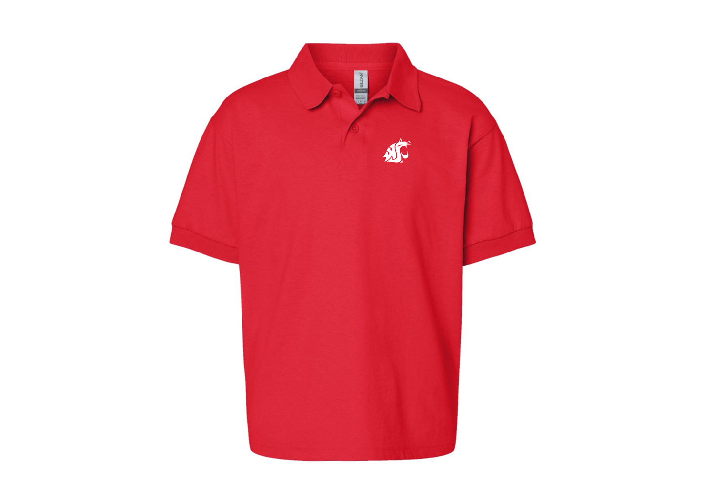 Youth Washington State Cougars Gildan Dry Blend Jersey Polo