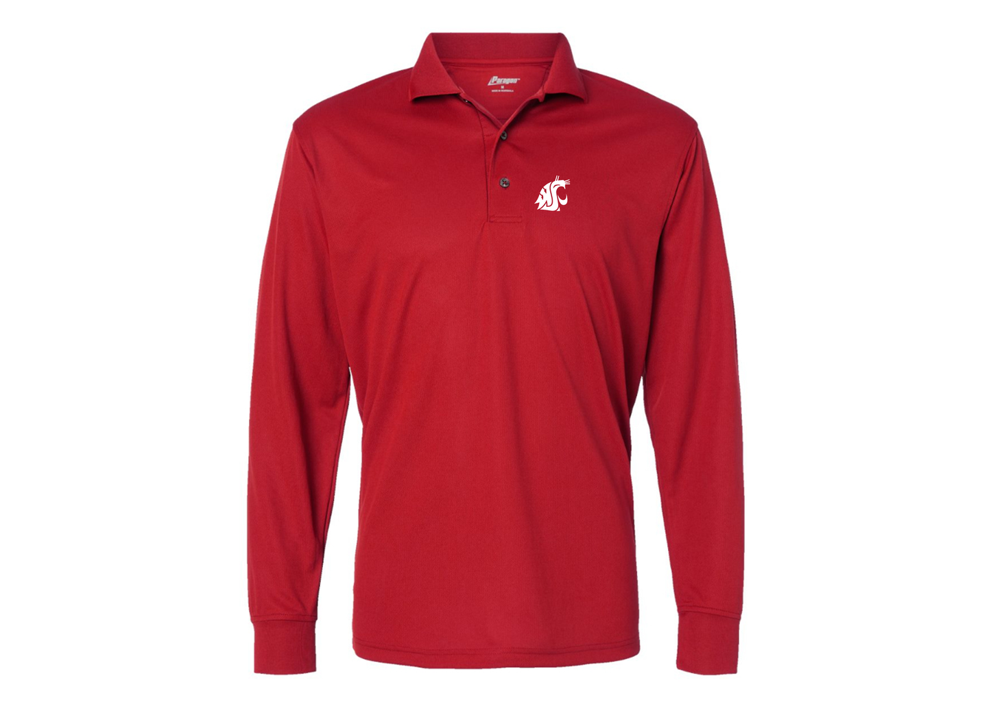Men's Washington State Cougars Paragon Prescott Long Sleeve Polo