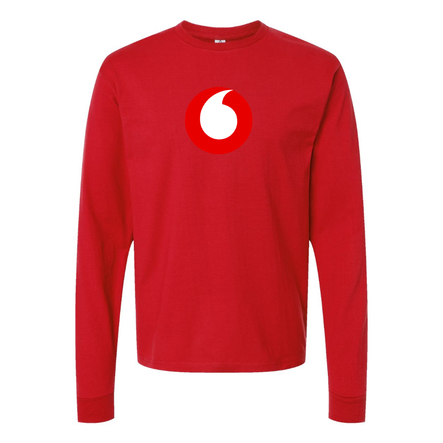Men's Vodafone Logo Long Sleeve T-Shirt