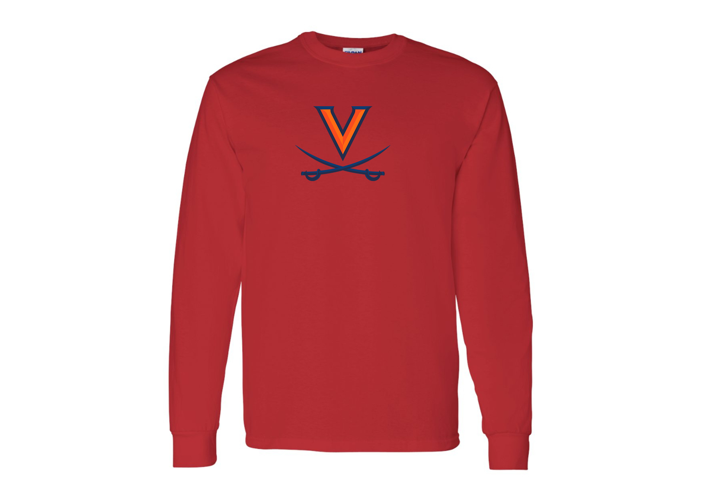 Men's Virginia Cavaliers Gildan Heavy Cotton Long Sleeve T-Shirt