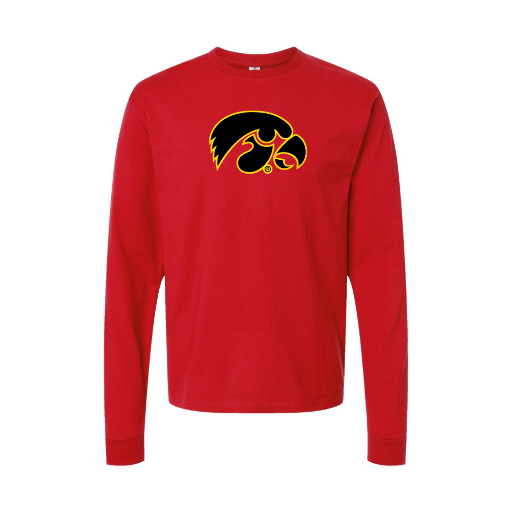 Youth Lowa Hawkeyes Logo Cotton Long Sleeve T-Shirt