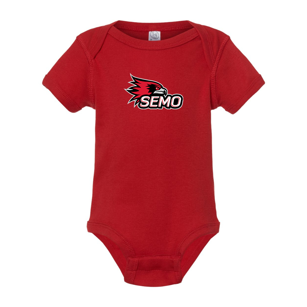 SEMO Redhawks Logo Rabbit Skins Infant Baby Rib Bodysuit