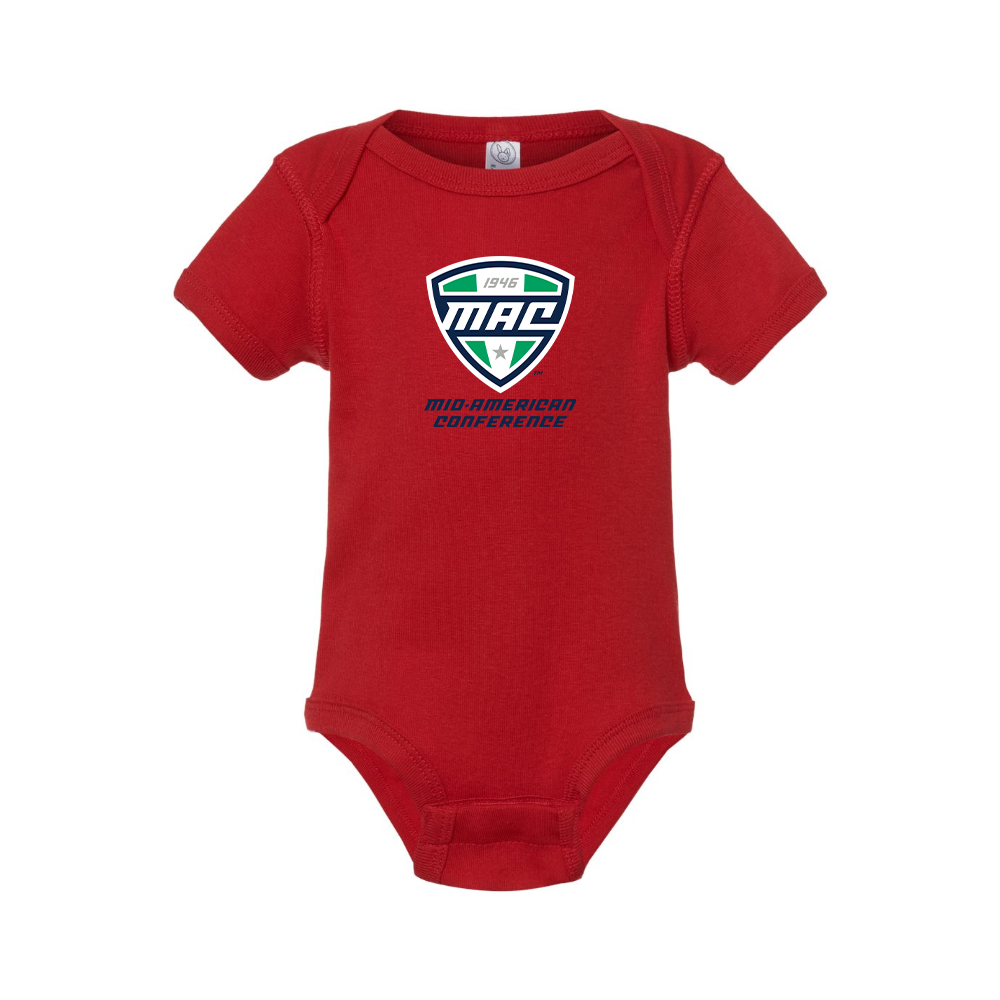 Mid American Conference Logo Baby Romper Onesie