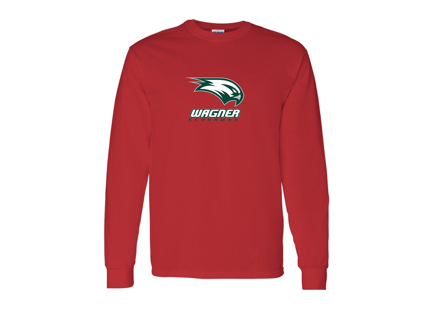 Men's Wagner Seahawks Gildan Heavy Cotton Long Sleeve T-Shirt