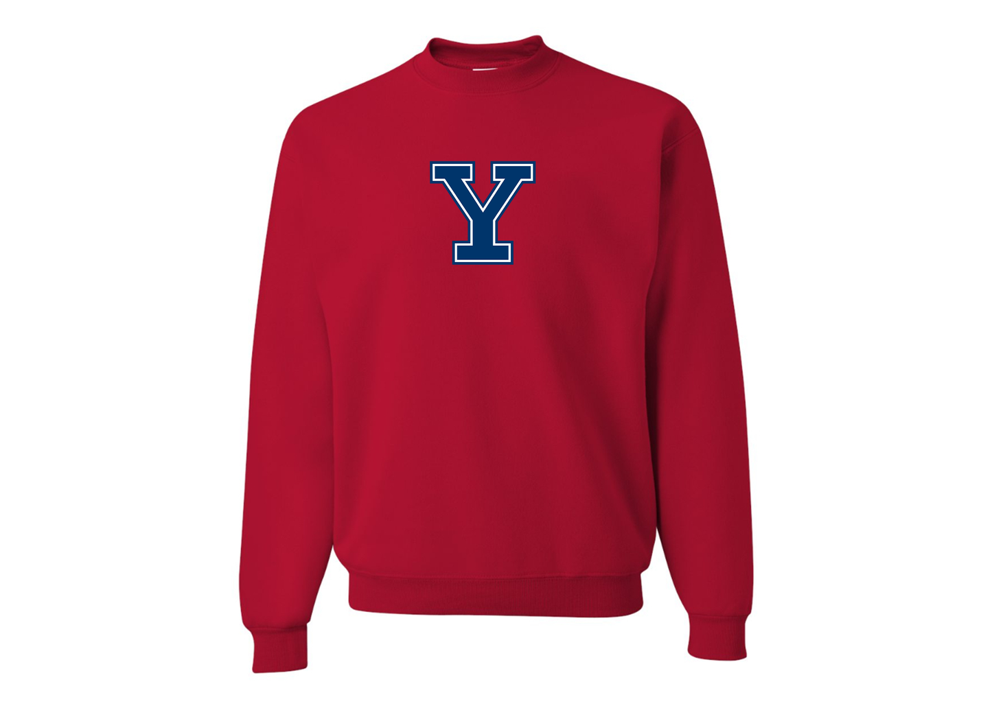 Men's Yale Bulldogs JERZEES NuBlend Crewneck Sweatshirt